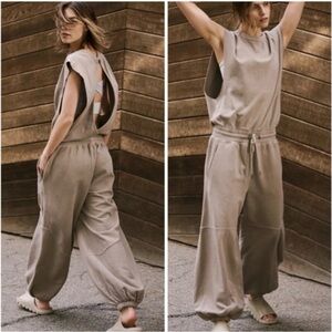 FP Movement by Free People Taupe Jumpsuit